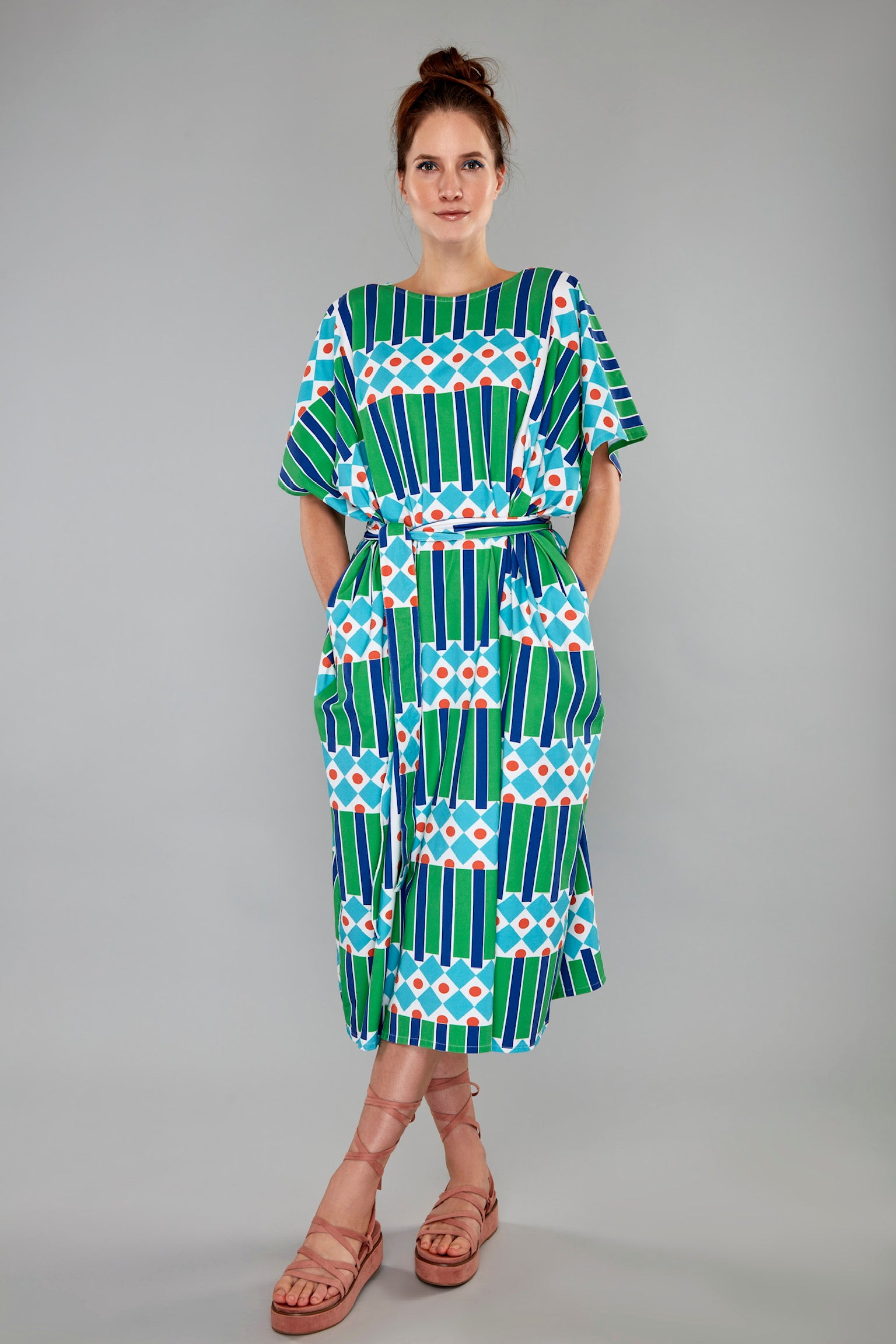 kaftan cape town colours mit gürtel KikiBlow