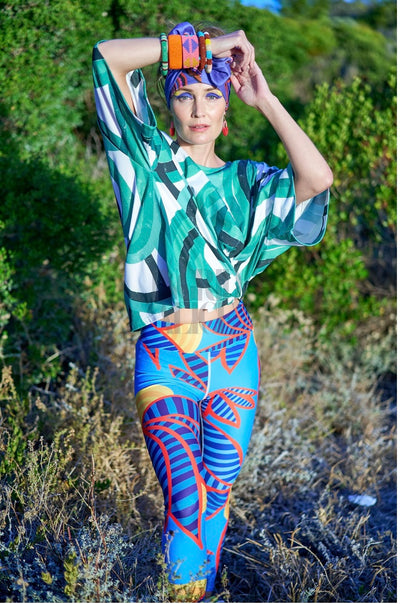 leggings "midnight botanical"